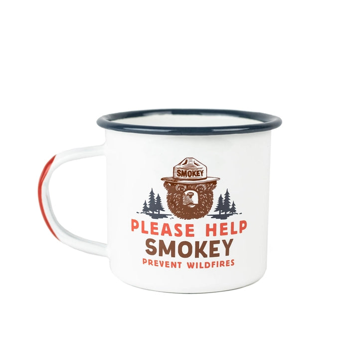 The Landmark Project Please Help Smokey Enamelwear Mug