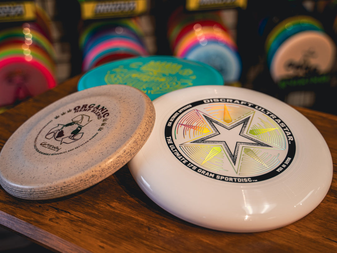 frisbees and flying discs
