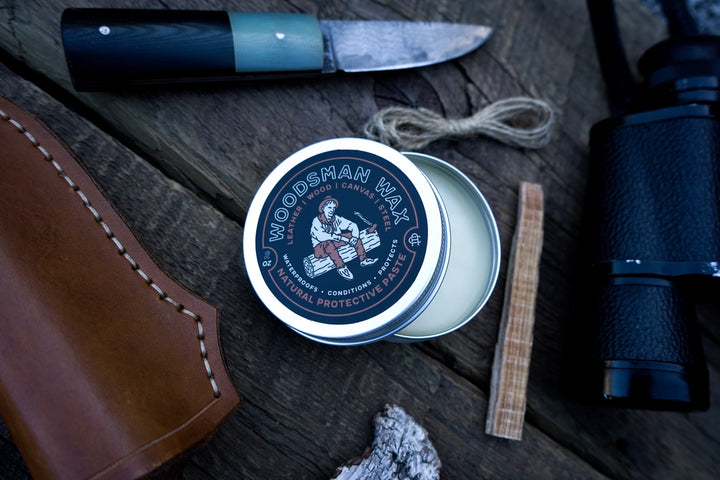 Ambush Candle Co Woodsman Wax | Leather & Gear - 2oz Protective Paste