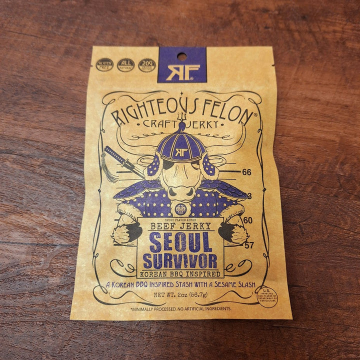 Righteous Felon Seoul Survivor Korean BBQ Beef Jerky