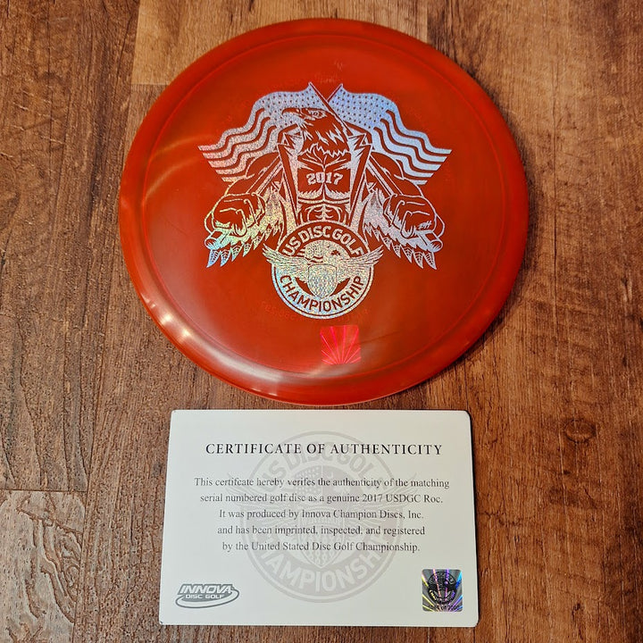 Innova 2017 USDGC Champion Rancho Roc - USA Flag Bearer Stamp 4/4/0/3 (PRE-OWNED)