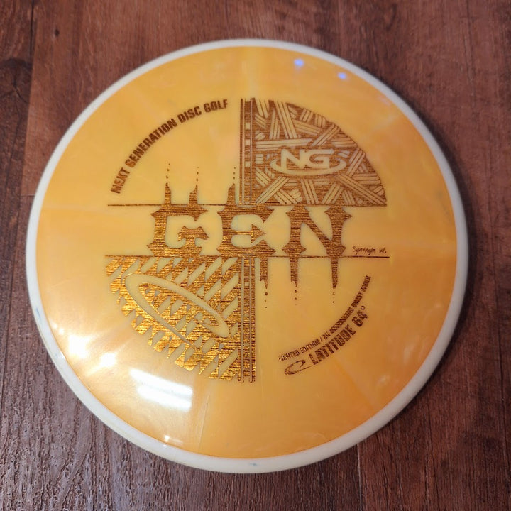 Latitude 64 OOP Limited Edition 2k Moonshine Burst Sarek - Next Generation Disc Golf Stamp 2/4/0/1.5 (PRE-OWNED)