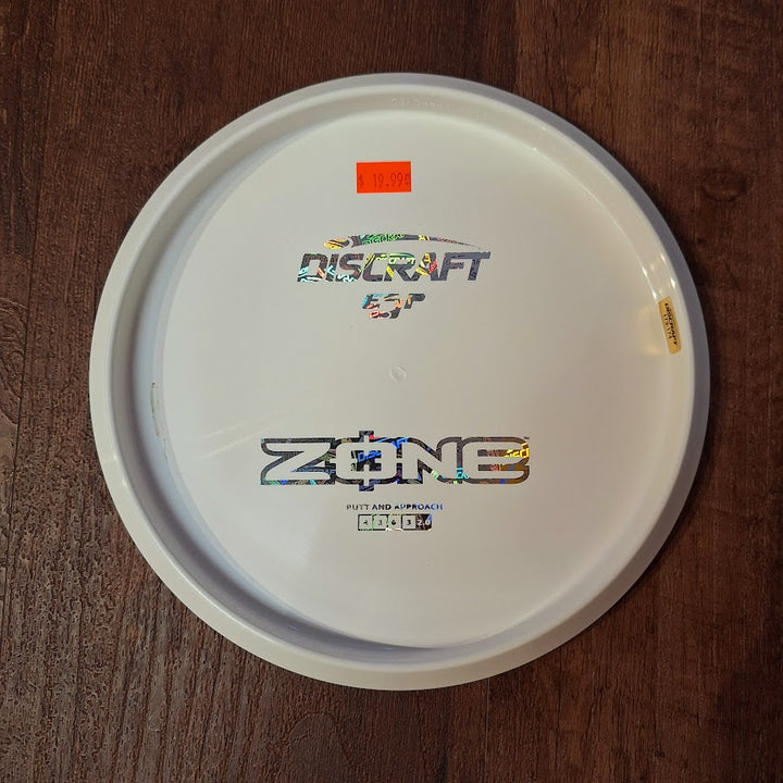 Discraft Solid White ESP Zone - Bottom Stamp 4/3/0/3