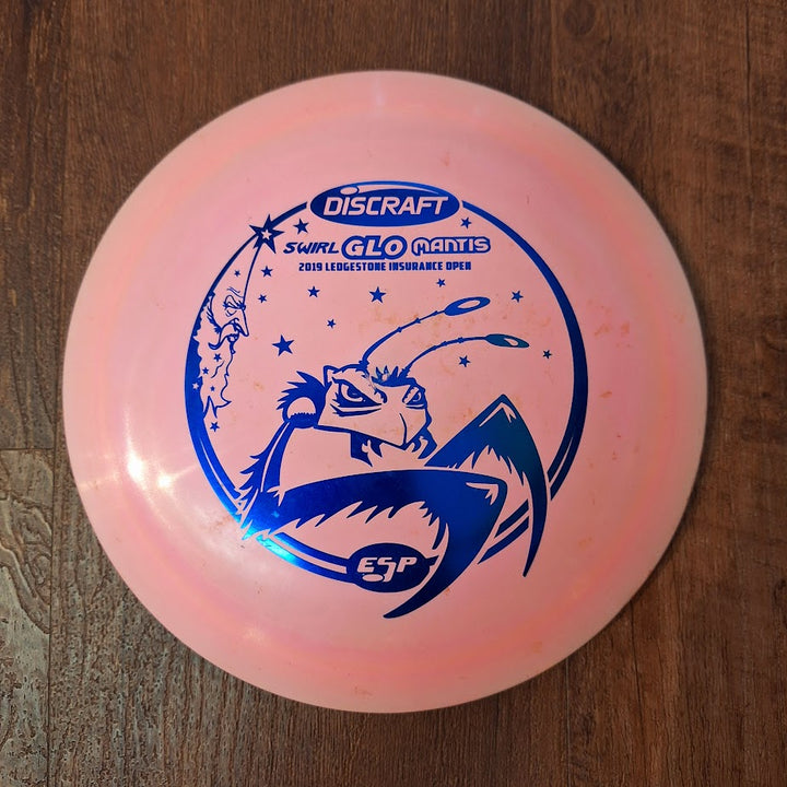 Discraft 2019 Ledgestone Insurance Open Swirl Glo Mantis 8/4/-2/2 (PRE-OWNED)