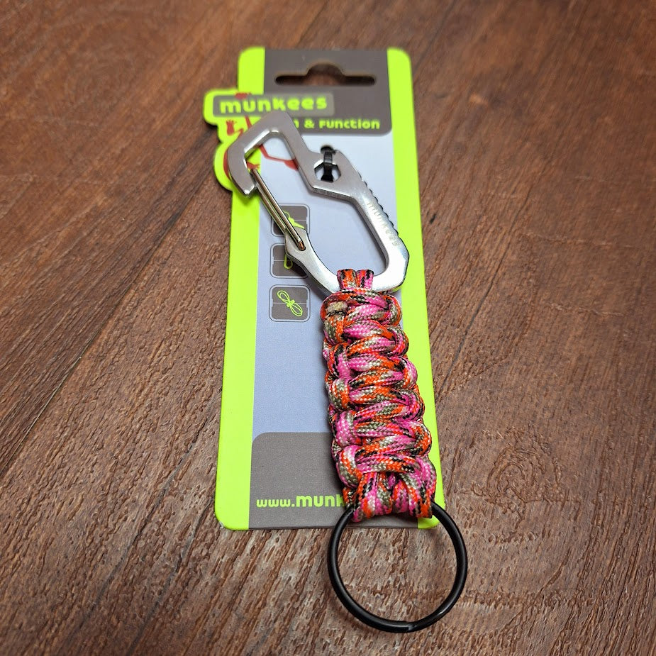 Munkees Multifunctional Paracord Carabiner Keychain