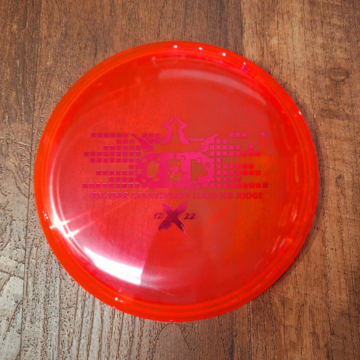 Dynamic Discs Ten Year Anniversary Lucid Ice Judge 2/4/0/1 (PRE-OWNED)