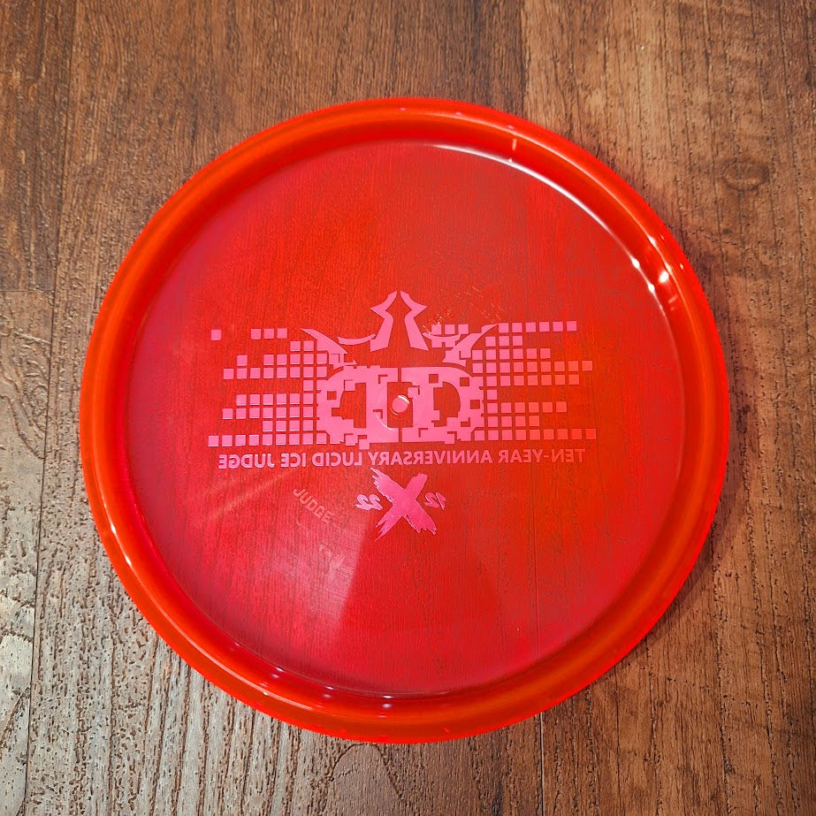 Dynamic Discs Ten Year Anniversary Lucid Ice Judge 2/4/0/1 (PRE-OWNED)