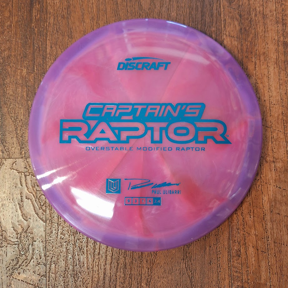 Discraft 2025 Paul Ulibarri Z Swirl Captain’s Raptor 9/3/1/4