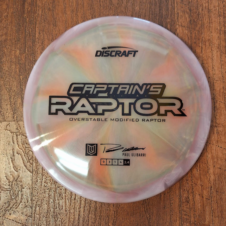 Discraft 2025 Paul Ulibarri Z Swirl Captain’s Raptor 9/3/1/4