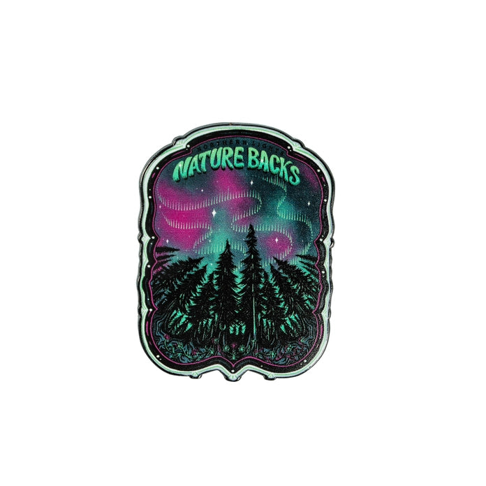 Nature Backs Northern Lights Enamel Pin