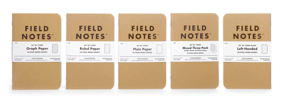 Field Notes Original Kraft 3-Packs