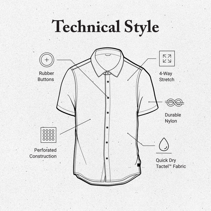 Roark Bless Up Breathable Stretch Shirt