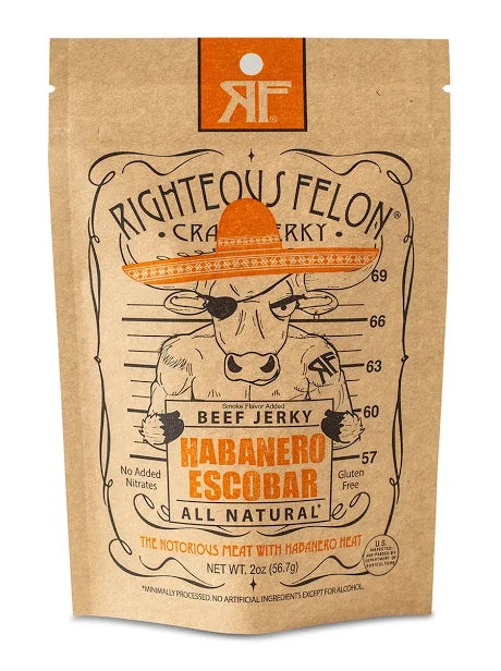 Righteous Felon Habanero Escobar Beef Jerky