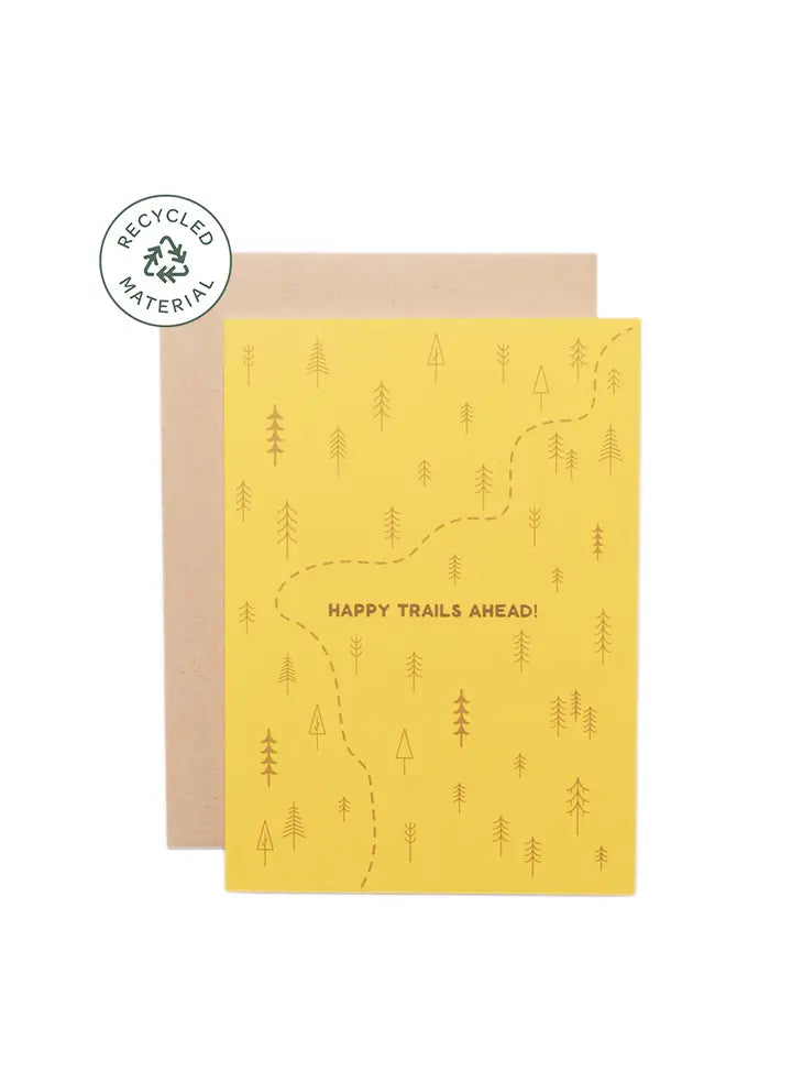 Keep Nature Wild Happy Trails Greeting Card