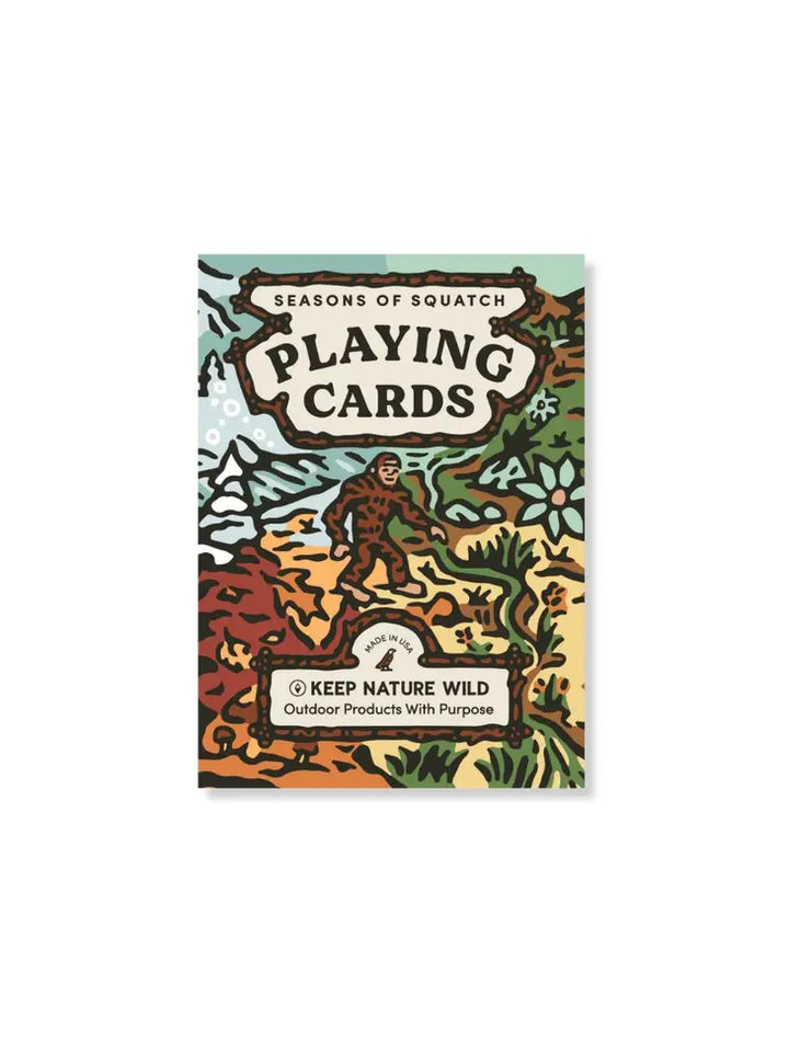 Keep Nature Wild Seasons of Squatch Playing Cards